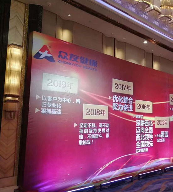 單位：眾友健康；時間：2019年2月16日；地點：萬達文華酒店；人數(shù)：600人；內(nèi)容：內(nèi)訓+團建；
